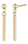 Bony Levy 14k Gold Linear Drop Earrings In 14k Yellow Gold