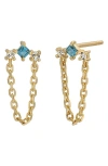 Bony Levy 14k Gold London Blue Topaz & Sky Blue Topaz Drop Earrings In 14k Yellow Gold