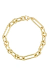 Bony Levy 14k Gold Mixed Link Chain Bracelet