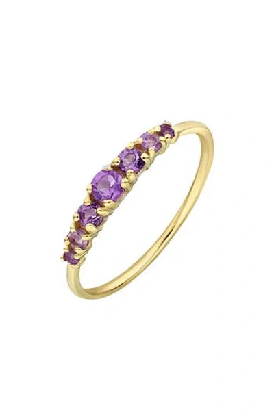 Bony Levy 14k Gold Multi-stone Ring In Purple
