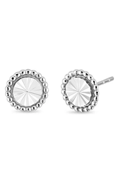 Bony Levy 14k Gold Mykonos Circle Stud Earrings In Metallic