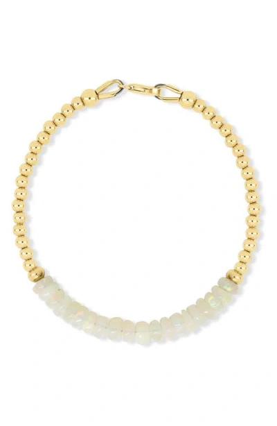 Bony Levy 14k Gold Opal Bead Bracelet In Neutral