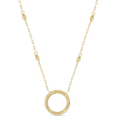 Bony Levy 14k Gold Open Circle Pendant Necklace