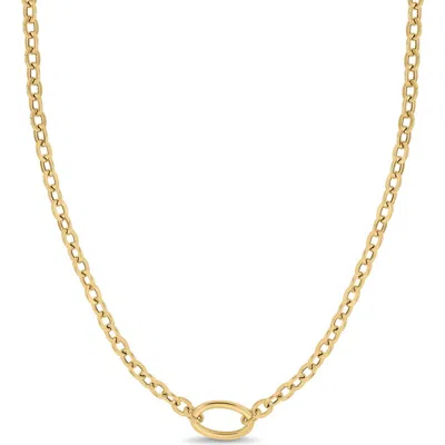 Bony Levy 14k Gold Oval Pendant Necklace