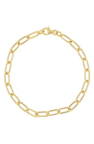 Bony Levy 14k Gold Paper Clip Chain Bracelet