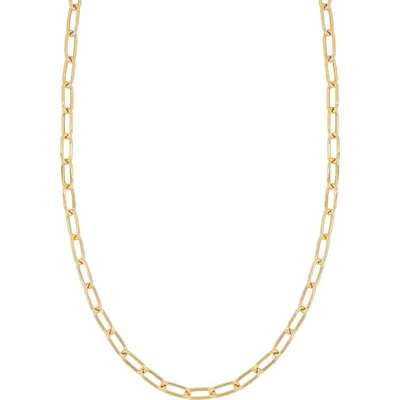 Bony Levy 14k Gold Paper Clip Chain Necklace