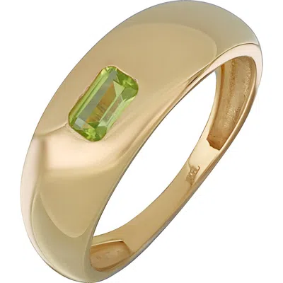 Bony Levy 14k Gold Peridot Band Ring In 14k Yellow Gold