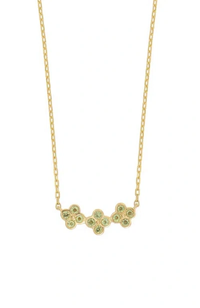 Bony Levy 14k Gold Peridot Cluster Pendant Necklace In 14k Yellow Gold