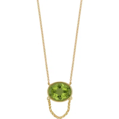 Bony Levy 14k Gold Peridot Pendant Necklace