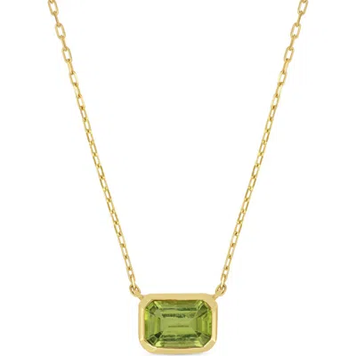 Bony Levy 14k Gold Peridot Pendant Necklace