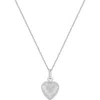 Bony Levy 14k Gold Petite Textured Heart Pendant Necklace In Silver