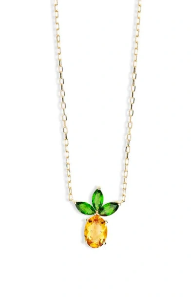 Bony Levy 14k Gold Pineapple Pendant Necklace In 14k Yellow Gold