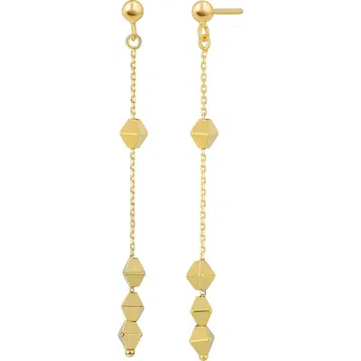 Bony Levy 14k Gold Prism Chain Drop Earrings