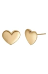 Bony Levy 14k Gold Puffy Heart Stud Earrings In 14k Yellow Gold