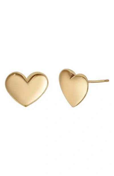 Bony Levy 14k Gold Puffy Heart Stud Earrings In 14k Yellow Gold