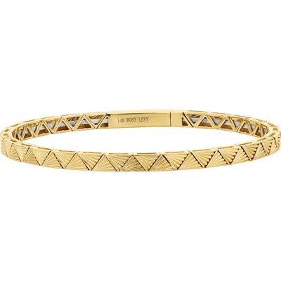 Bony Levy 14k Gold Pyramids Bracelet In 14k Yellow Gold