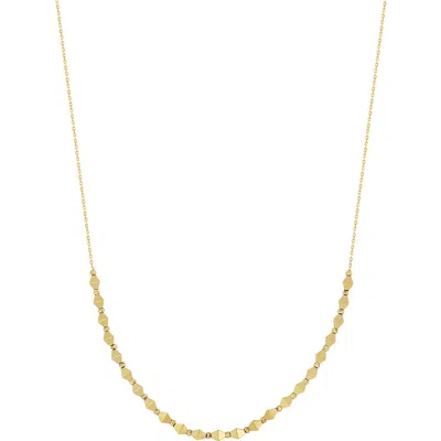 Bony Levy 14k Gold Pyramid Link Necklace