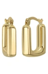 Bony Levy 14k Gold Rectangular Hoop Earrings
