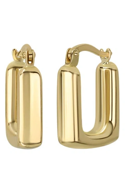 Bony Levy 14k Gold Rectangular Hoop Earrings