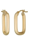 Bony Levy 14k Gold Rectangular Hoop Earrings In 14k Yellow Gold