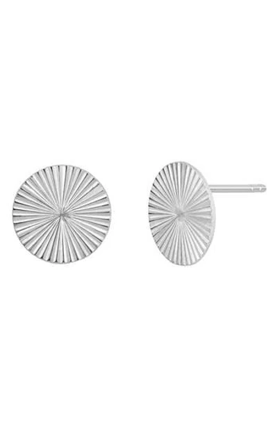 Bony Levy 14k Gold Round Stud Earrings In 14k White Gold