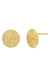 Bony Levy 14k Gold Round Stud Earrings In Gray