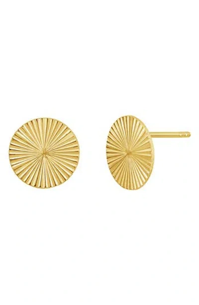 Bony Levy 14k Gold Round Stud Earrings In Gray