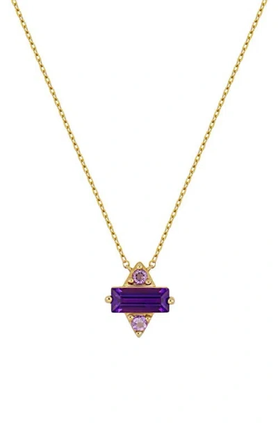 Bony Levy 14k Gold Semiprecious Stone Pendant Necklace