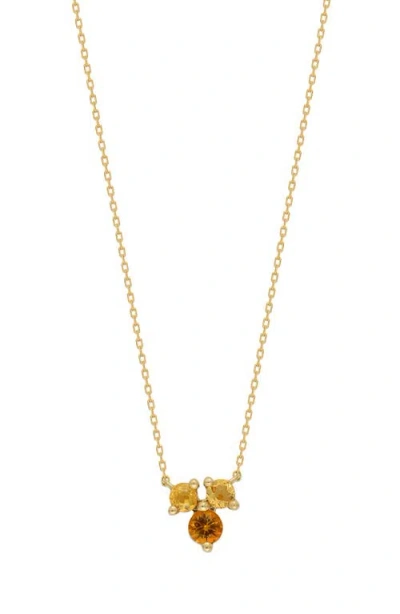 Bony Levy 14k Gold Semiprecious Stone Pendant Necklace