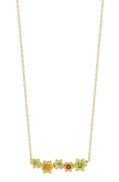 Bony Levy 14k Gold Semiprecious Stone Pendant Necklace In Green