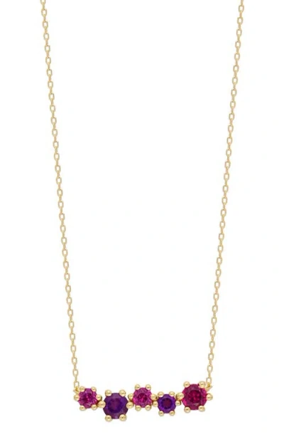 Bony Levy 14k Gold Semiprecious Stone Pendant Necklace In Multi