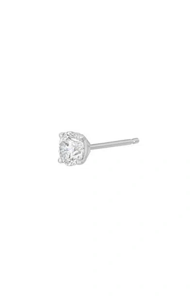 Bony Levy 14k Gold Single Diamond Stud Earring In 14k White Gold