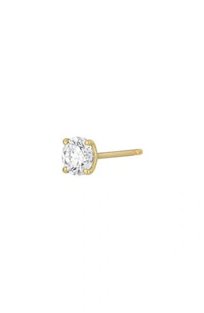 Bony Levy 14k Gold Single Diamond Stud Earring In 14k Yellow Gold