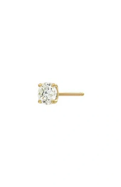 Bony Levy 14k Gold Single Diamond Stud Earring In 14k Yellow Gold