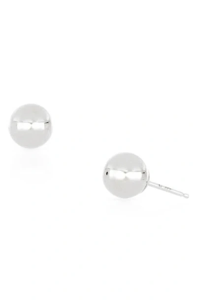 Bony Levy 14k Gold Small Ball Stud Earrings In 14k White Gold