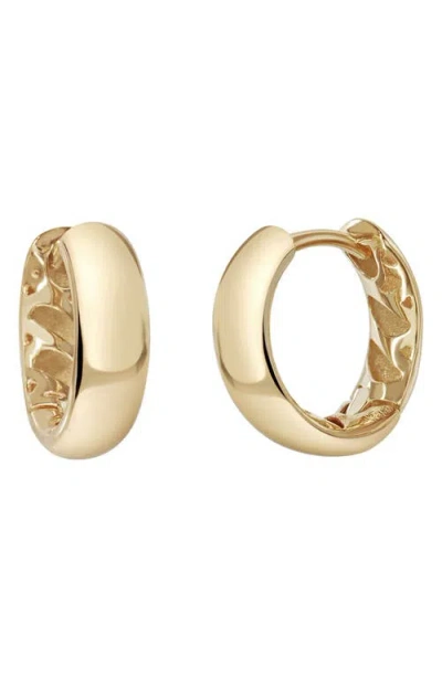 Bony Levy 14k Gold Small Textured Hoop Earrings
