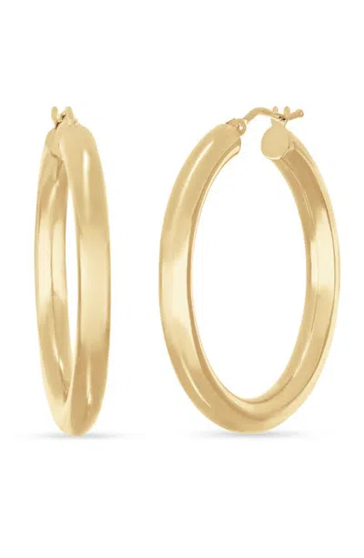 Bony Levy 14k Gold Smooth Hoop Earrings, 24mm