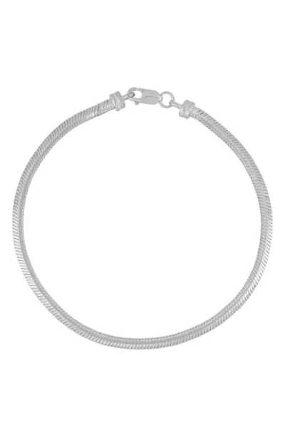 Bony Levy 14k Gold Snake Chain Bracelet In Silver