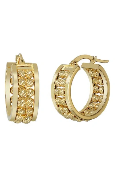 Bony Levy 14k Gold Sphere Hoop Earrings