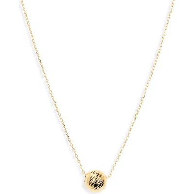 Bony Levy 14k Gold Sphere Pendant Necklace In 14k Yellow Gold