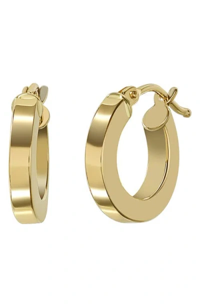 Bony Levy 14k Gold Square Tube Huggie Hoop Earrings