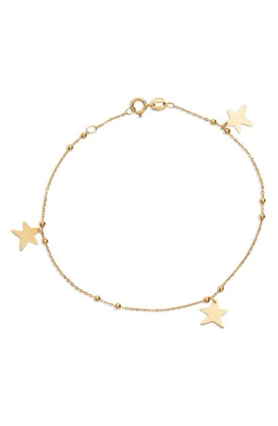 Bony Levy 14k Gold Star Charm Bracelet