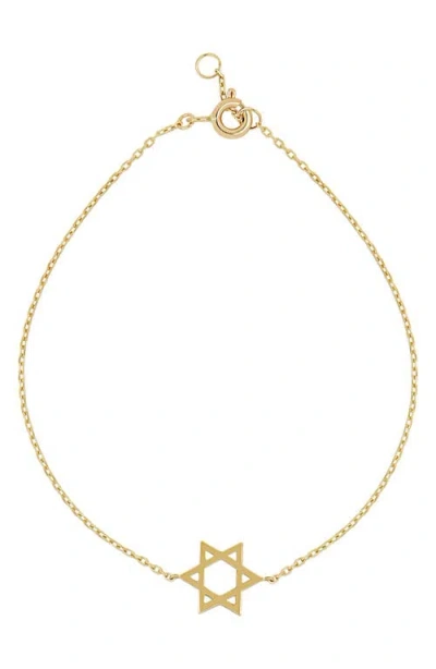 Bony Levy 14k Gold Star Of David Bracelet