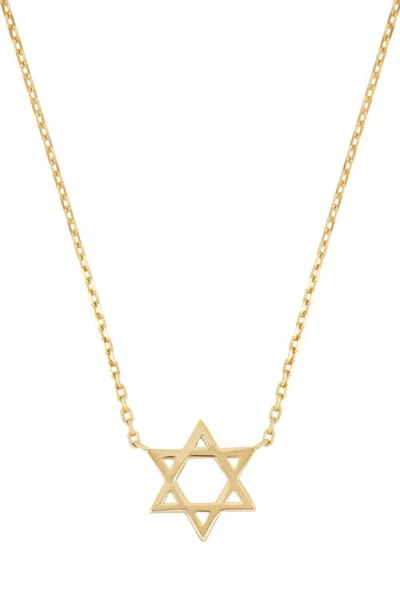 Bony Levy 14k Gold Star Of David Pendant Necklace