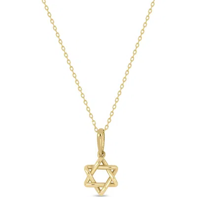 Bony Levy 14k Gold Star Of David Pendant Necklace