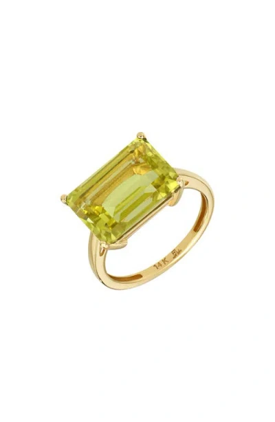 Bony Levy 14k Gold Statement Ring In 14k Yellow Gold - Citrine