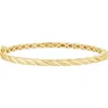 Bony Levy 14k Gold Textured Bangle Bracelet In Gold