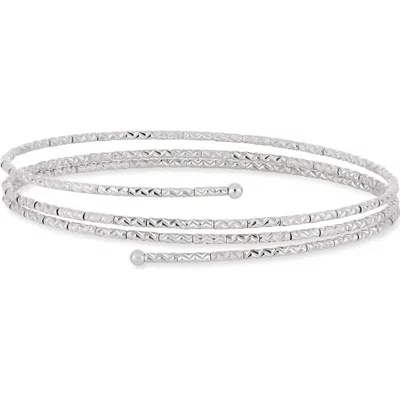 Bony Levy 14k Gold Textured Coil Bangle In Metallic