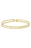 Bony Levy 14k Gold Textured Cuff Bracelet In Gold