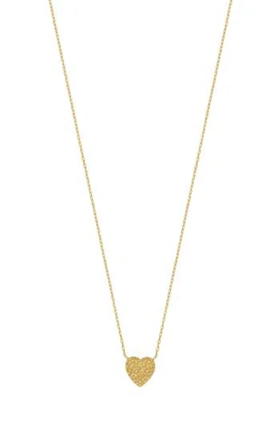 Bony Levy 14k Gold Textured Heart Pendant Necklace